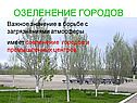 Озеленение городов
