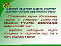 Правовой механизм защиты экологии