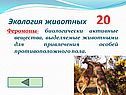 Феромоны- биологически активные вещества, выделяемые животными для привлечения особей противоположного пола