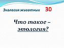 Что такое – этология
