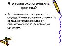 Что такое экологические факторы