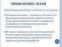 Мини бизнес-план