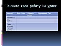 Оцените свою работу на уроке