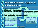 Взаимовлияние спроса и предложения