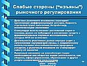 Слабые стороны (“изъяны”) рыночного регулирования