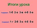 Итоги урока