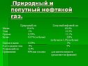 Природный и попутный нефтяной газ