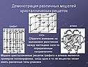 Демонстрация различных моделей кристаллических решеток