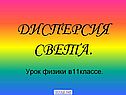 Дисперсия света