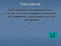 Тело заряжено отрицательно