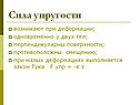 Сила упругости