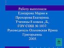 Работу выполнили Елизарова Мария и Прохорова Екатерина