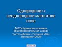 Однородное и неоднородное магнитное поле