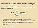 Относительная влажность воздуха