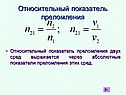 Относительный показатель преломления