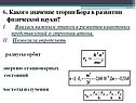 Какого значение теории Бора в развитии физической науки