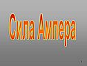 Сила Ампера