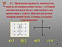 Магнитное поле будет действовать на проводник с током