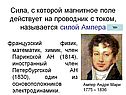 Сила, с которой магнитное поле действует на проводник с током,