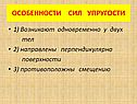 Особенности сил упругости