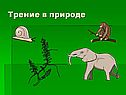 Трение в природе