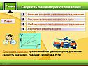Описать скорость равномерного движения