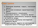План урока