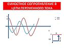 Емкостное сопротивление в цепи переменного тока