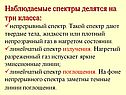 Наблюдаемые спектры