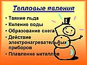 Тепловые явления