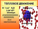 Молекулы непрерывно и беспорядочно движутся