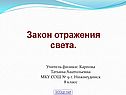 Закон отражения света
