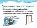 Применение плоского зеркала