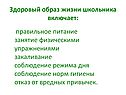 Здоровый образ жизни школьника