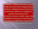 Проблема установления причинно – следственных связей между состоянием
