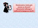 Какова роль газов для жизни на Земле