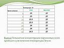 Вывод: Повышение концентрации парниковых газов приводит к увеличению