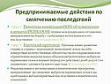 Предпринимаемые действия по смягчению последствий