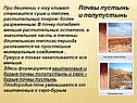 Почвы пустынь и полупустынь