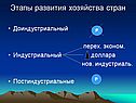 Этапы развития хозяйства стран