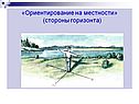 «Ориентирование на местности» (стороны горизонта)