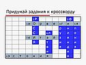 Придумай задания к кроссворду