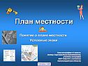 План местности