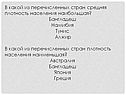 Средняя плотность населения