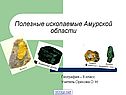 Полезные ископаемые Амурской области