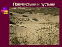 Полупустыни и пустыни
