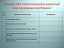Растительный и животный мир природных зон России
