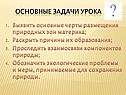 Основные задачи урока