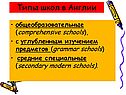 Типы школ в Англии