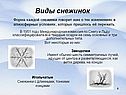 Виды снежинок